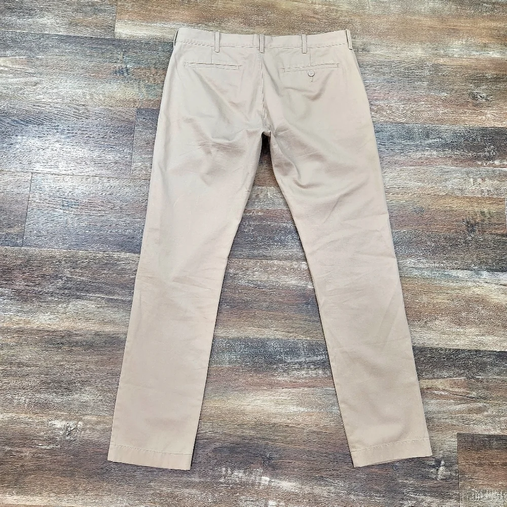 J.Crew The Driggs Khaki Flat Front Pants Size 36